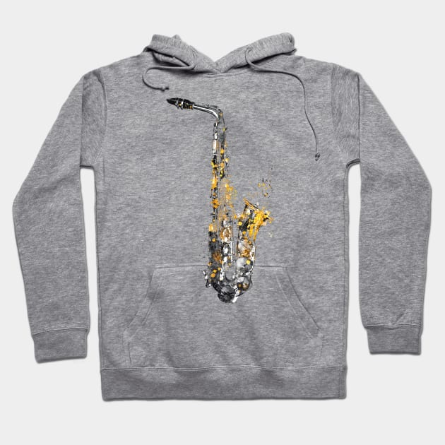 Saxophone music art #saxophone Hoodie by JBJart